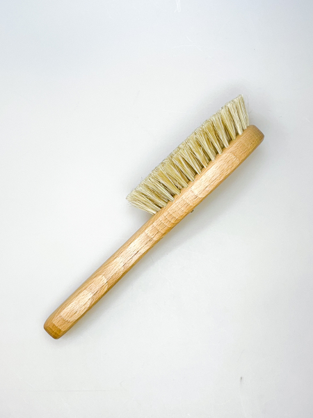 Haarbürste oval mit Stiel, 22 cm / Kalkutta